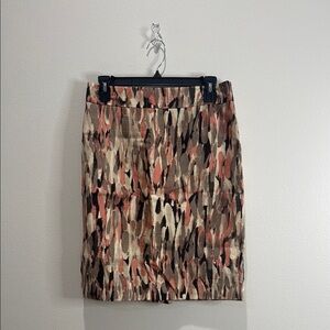 Ann Taylor Patterned Skirt - Multicolor